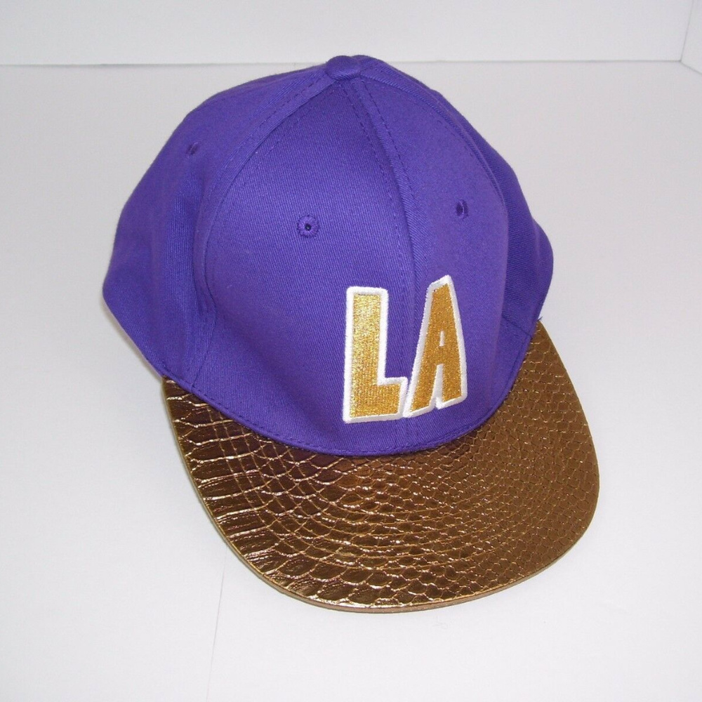 Carbon Elements LA Purple Gold Snapback Cap SK8R